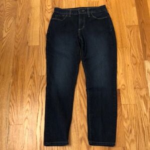 NYDJ Not Your Daughter’s Jeans Denim Leggings Dark Wash Size 6P EUC